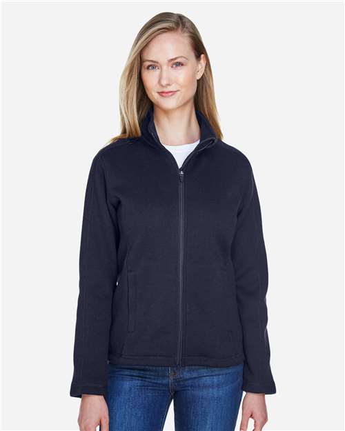 Devon & Jones Women's Bristol Full-Zip Sweater Fleece Jacket DG793W