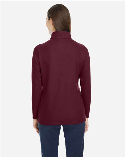 CORE365 Women's Fusion ChromaSoft™ Pique Quarter-Zip Pullover CE405W