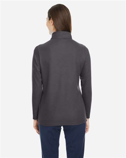 CORE365 Women's Fusion ChromaSoft™ Pique Quarter-Zip Pullover CE405W