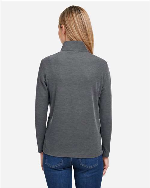 CORE365 Women's Fusion ChromaSoft™ Pique Quarter-Zip Pullover CE405W