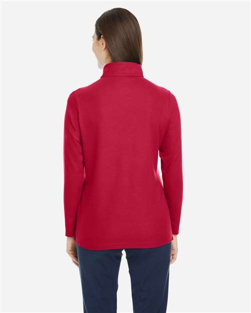 CORE365 Women's Fusion ChromaSoft™ Pique Quarter-Zip Pullover CE405W
