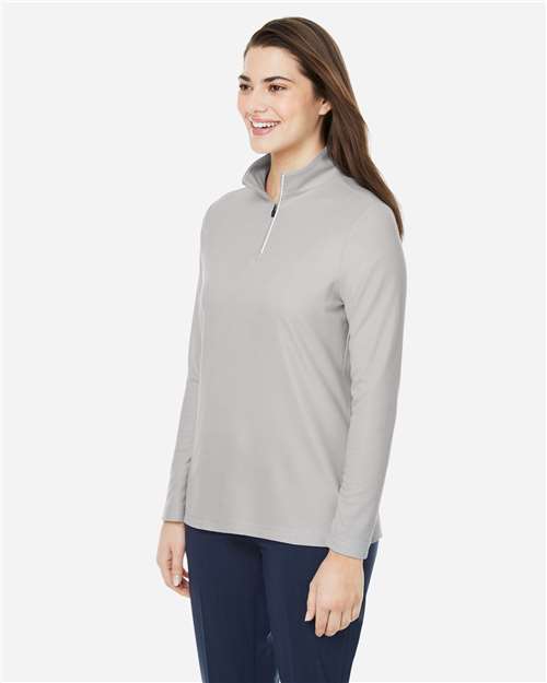 CORE365 Women's Fusion ChromaSoft™ Pique Quarter-Zip Pullover CE405W