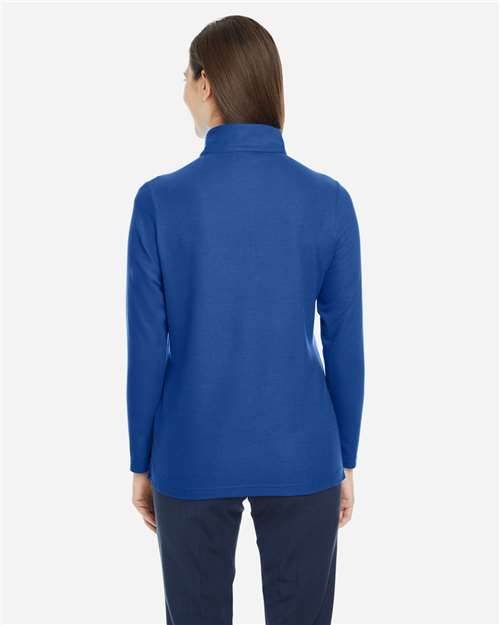 CORE365 Women's Fusion ChromaSoft™ Pique Quarter-Zip Pullover CE405W