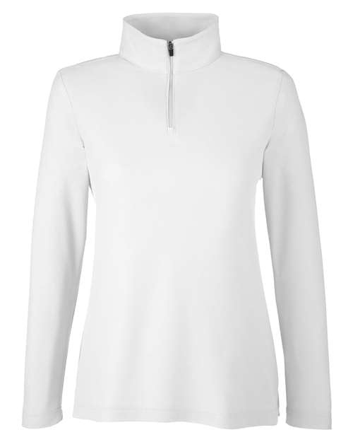 CORE365 Women's Fusion ChromaSoft™ Pique Quarter-Zip Pullover CE405W