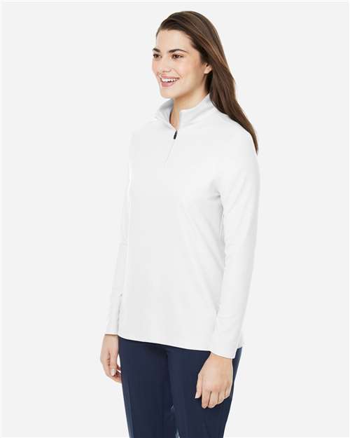 CORE365 Women's Fusion ChromaSoft™ Pique Quarter-Zip Pullover CE405W
