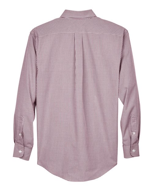 Devon & Jones Men's Crown Collection® Gingham Check Woven Dress Shirt D640