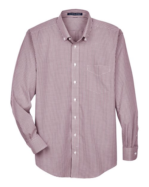 Devon & Jones Men's Crown Collection® Gingham Check Woven Dress Shirt D640