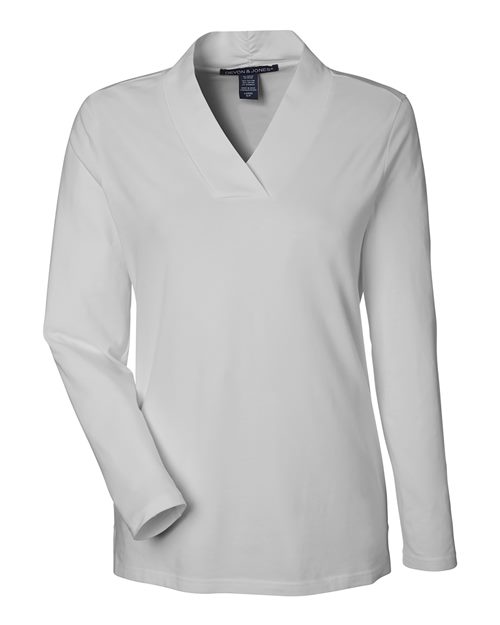 Devon & Jones Women's Raleigh Shawl Collar Knit Top DP121W