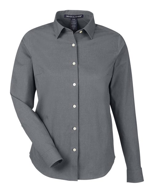 Devon & Jones Women's CrownLux Performance® Spencer Poplin Dress Shirt DG505W