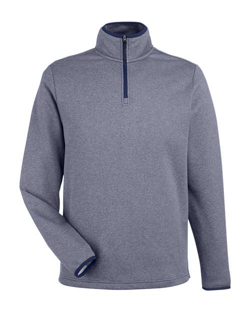 CORE365 Men's Venture Heathered Stripe Quarter-Zip Pullover CE73