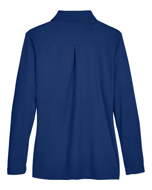 Devon & Jones Women's CrownLux Performance® Plaited Long Sleeve Polo DG20LW