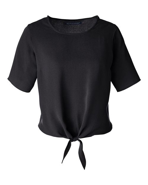Devon & Jones Women's Perfect Fit™ Tie Front Blouse DP617W