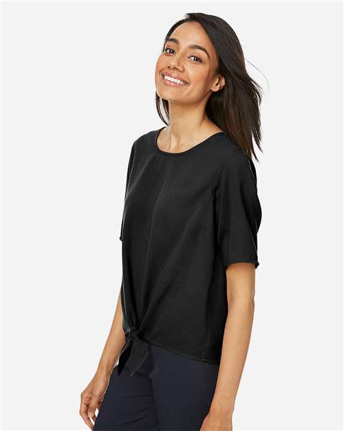 Devon & Jones Women's Perfect Fit™ Tie Front Blouse DP617W