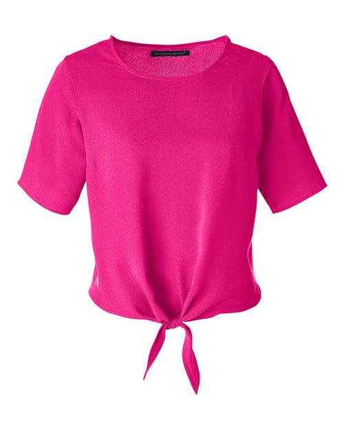 Devon & Jones Women's Perfect Fit™ Tie Front Blouse DP617W