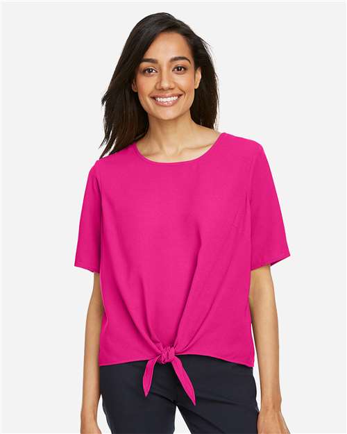 Devon & Jones Women's Perfect Fit™ Tie Front Blouse DP617W