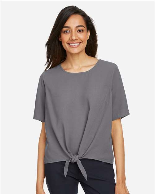 Devon & Jones Women's Perfect Fit™ Tie Front Blouse DP617W