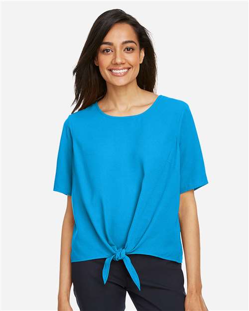 Devon & Jones Women's Perfect Fit™ Tie Front Blouse DP617W