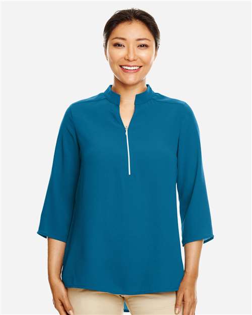 Devon & Jones Women's Perfect Fit™  Three-Quarter Sleeve Crepe Tunic DP611W