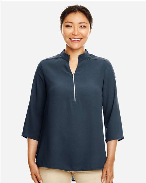 Devon & Jones Women's Perfect Fit™  Three-Quarter Sleeve Crepe Tunic DP611W