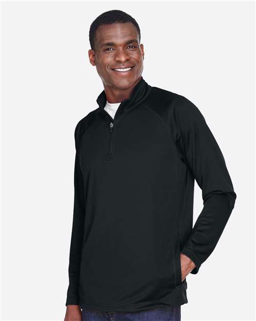 Devon & Jones Men's Stretch Tech-Shell® Compass Quarter-Zip Pullover DG440