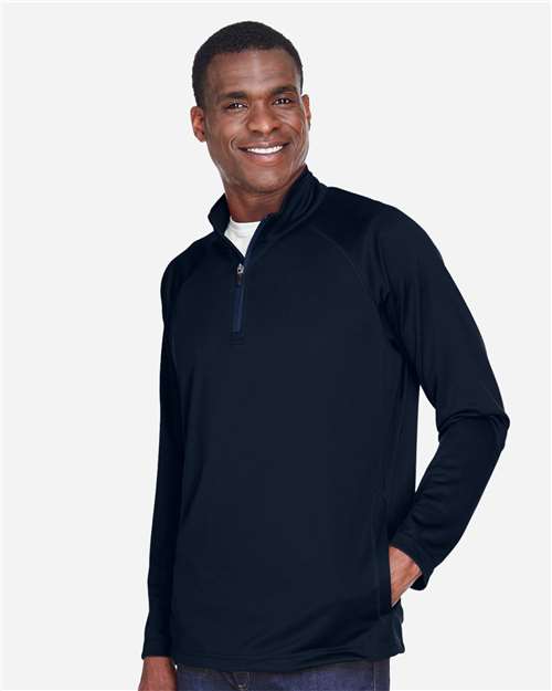 Devon & Jones Men's Stretch Tech-Shell® Compass Quarter-Zip Pullover DG440
