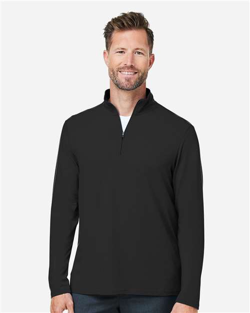 Devon & Jones Men's Raleigh Stretch Quarter-Zip Pullover DG425