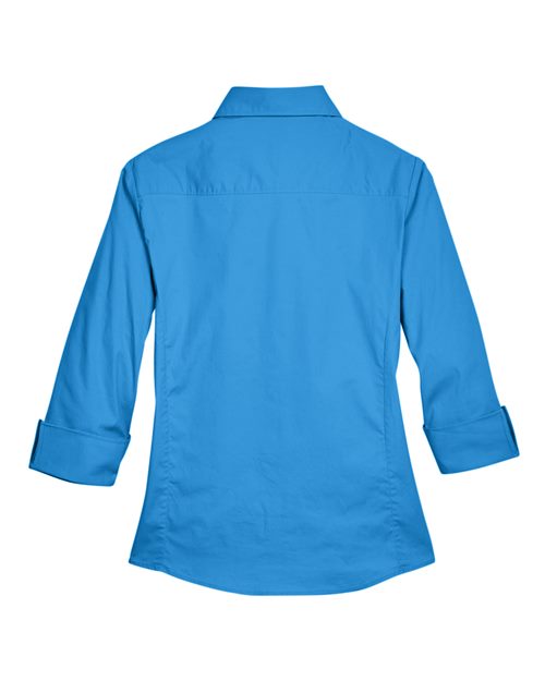 Devon & Jones Women's Perfect Fit™ Three-Quarter Sleeve Stretch Poplin Dress Shirt DP625W