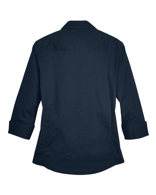 Devon & Jones Women's Perfect Fit™ Three-Quarter Sleeve Stretch Poplin Dress Shirt DP625W
