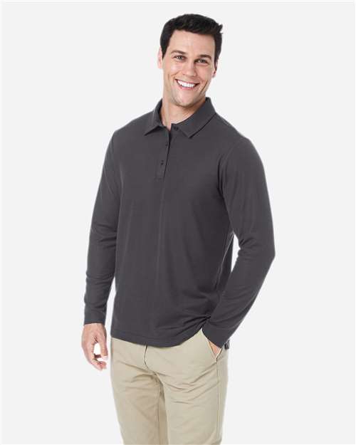 CORE365 Men's Fusion ChromaSoft™ Long Sleeve Pique Polo CE112L