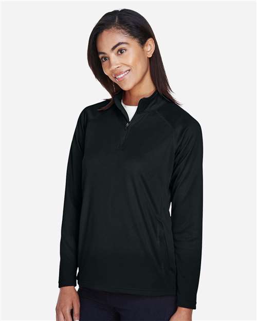 Devon & Jones Women's Stretch Tech-Shell® Compass Quarter-Zip Pullover DG440W