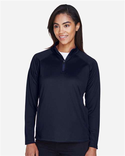 Devon & Jones Women's Stretch Tech-Shell® Compass Quarter-Zip Pullover DG440W