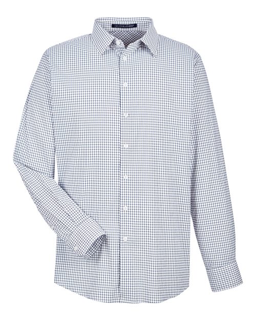 Devon & Jones Men's CrownLux Performance® Micro Windowpane Woven Dress Shirt DG540