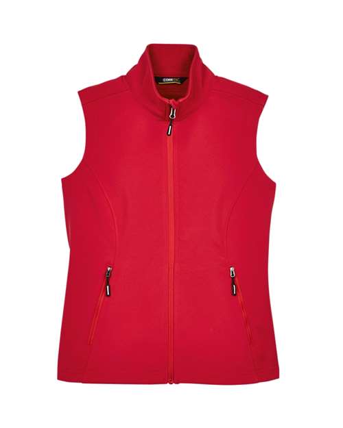 CORE365 Women's Cruise Two-Layer Fleece Bonded Soft Shell Vest CE701W