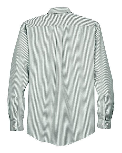 Devon & Jones Men's Crown Collection® Banker Stripe Woven Dress Shirt D645