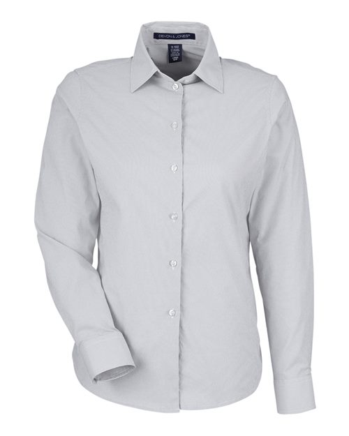 Devon & Jones Women's CrownLux Performance® Microstripe Dress Shirt DG537W