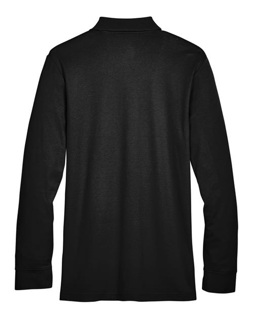 Devon & Jones Men's Tall CrownLux Performance® Plaited Long Sleeve Polo DG20LT