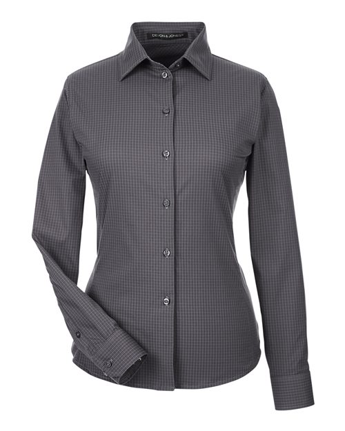 Devon & Jones Women's CrownLux Performance® Tonal Mini Check Woven Dress Shirt DG535W