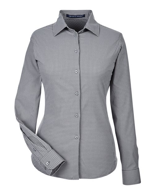 Devon & Jones Women's CrownLux Performance® Tonal Mini Check Woven Dress Shirt DG535W