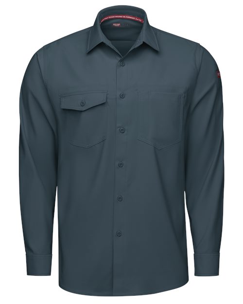 Red Kap Men's Cooling Long Sleeve Work Shirt TSM4