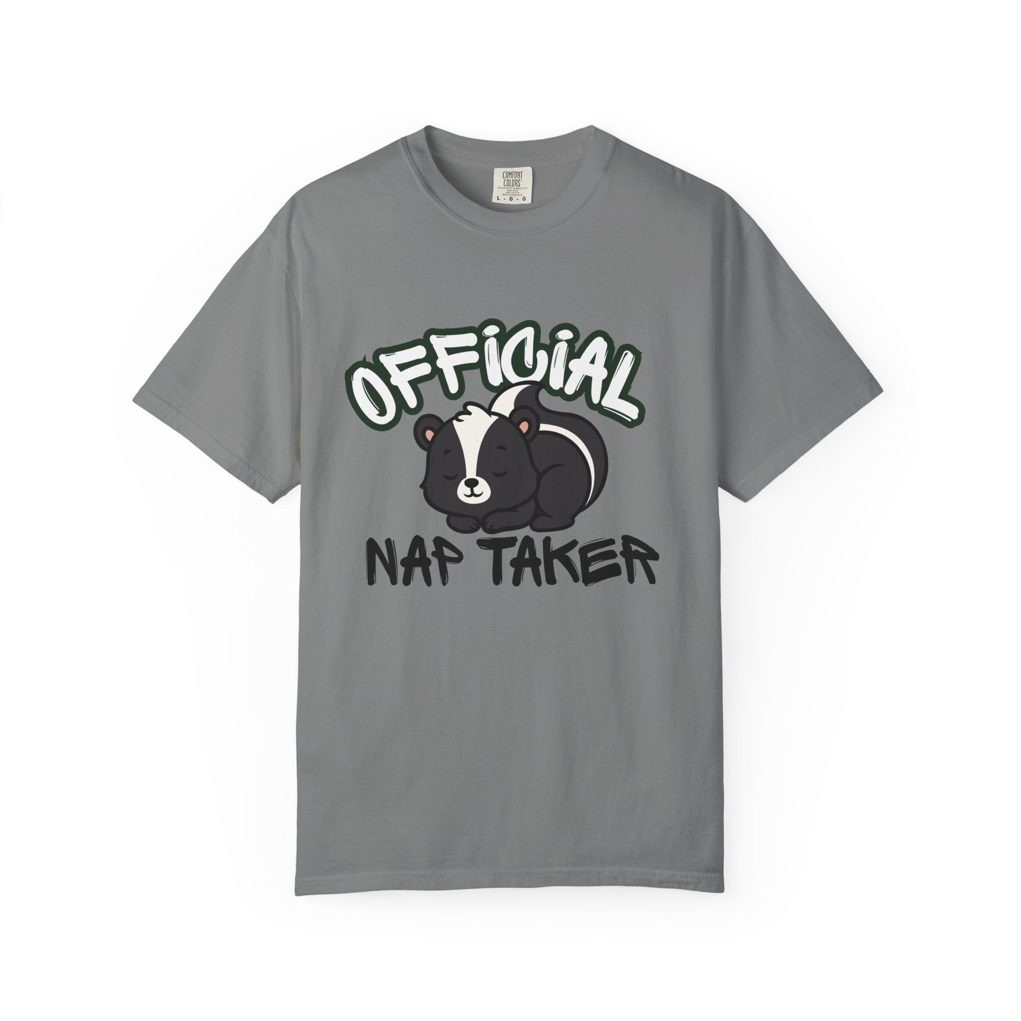 Official Nap Taker T-Shirt | Cute Sleeping Skunk Shirt | Funny Nap Lover Gift