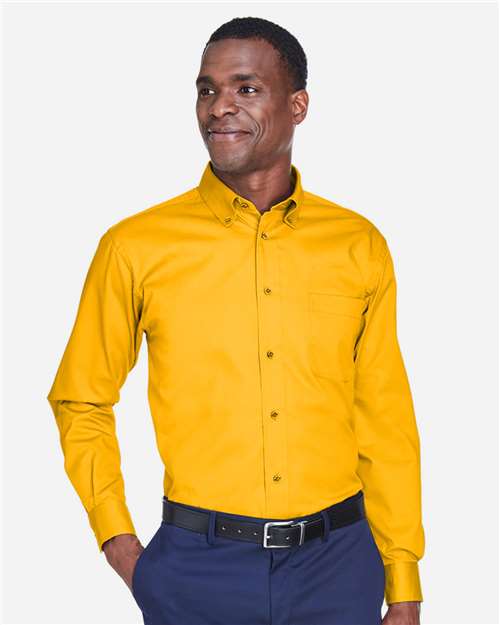 Harriton Men's Easy Blend™ Twill Shirt M500