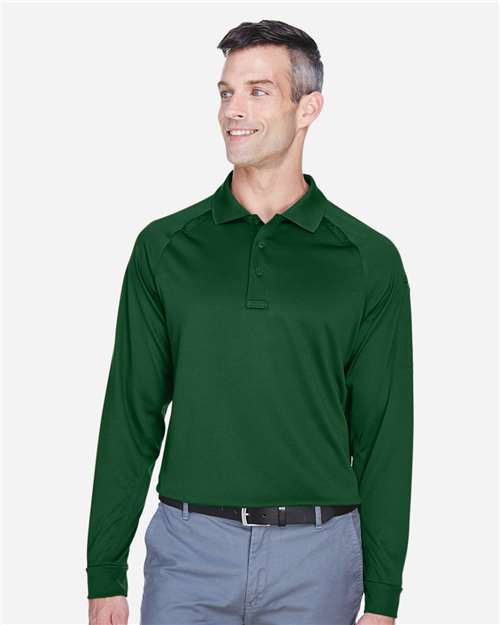 Harriton Men's Advantage Long Sleeve Tactical Polo M211L
