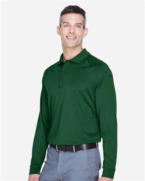 Harriton Men's Advantage Long Sleeve Tactical Polo M211L