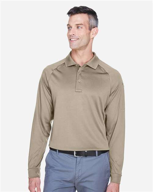 Harriton Men's Advantage Long Sleeve Tactical Polo M211L