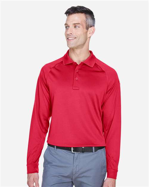 Harriton Men's Advantage Long Sleeve Tactical Polo M211L