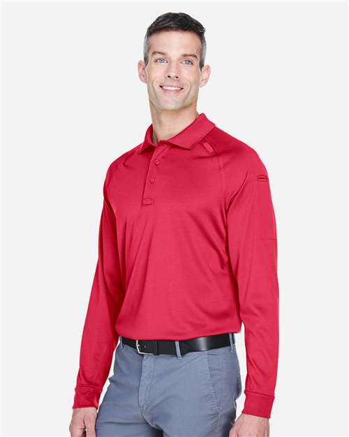 Harriton Men's Advantage Long Sleeve Tactical Polo M211L