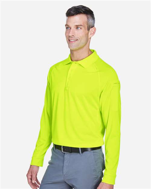 Harriton Men's Advantage Long Sleeve Tactical Polo M211L