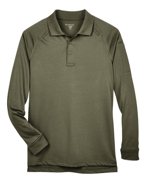 Harriton Men's Advantage Long Sleeve Tactical Polo M211L