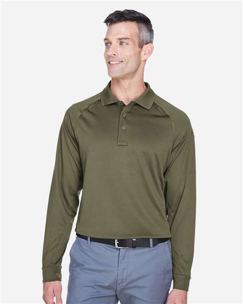 Harriton Men's Advantage Long Sleeve Tactical Polo M211L