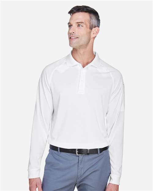 Harriton Men's Advantage Long Sleeve Tactical Polo M211L